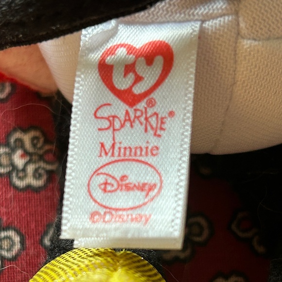Disney TY Sparkle Minnie Mouse The Beanie Babies Collection NWT - Picture 3 of 12